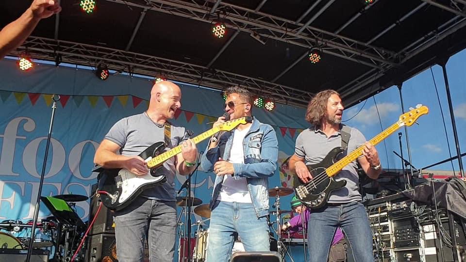 Number 7 Band Perform With Peter Andre